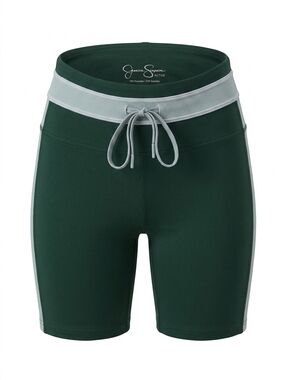 Jessica simpson, active, wear Bike shorts size, small, green withdrawstring